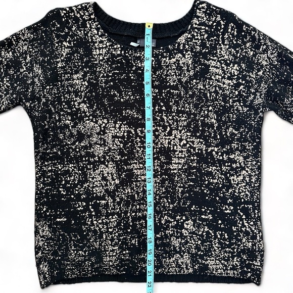 Sparkle & Fade Black Sweater with Gold Fleck M - Picture 5 of 9